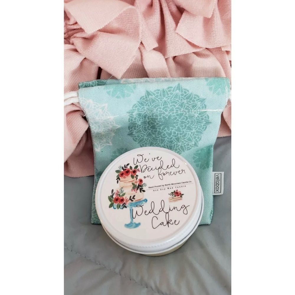 Rustic Hand Poured *Wedding Cake* Soy Wax Candle
